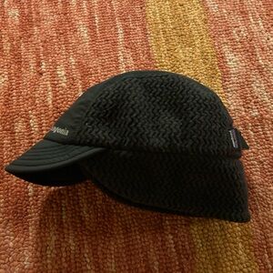 Black Patagonia Winter Duckbill Hat